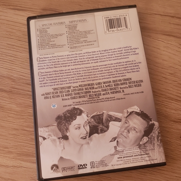 Sunset Boulevard DVD Classic Movie Film Black & White - Picture 3 of 7